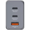 Hálózati töltő, 2xUSB-C PD (65W), USB-A QC 3.0, EU/UK/US, GaN, VERBATIM