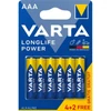 Kép 2/2 - Varta 4903121436 Helps Longlife Power AAA (LR03) mikro ceruza elem 4+2db/bliszter