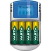 Kép 1/4 - Elemtöltő, AA ceruza/AAA mikro, 4x2600 mAh AA, LCD kijelző, 12V USB, VARTA