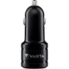 Kép 2/3 - Varta 57931101401 4,8A univerzális 2xUSB fekete autós töltő Micro USB kábellel