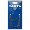 Kép 2/3 - Varta 57947101401 1m Type C - Type C fekete adat- és töltőkábel