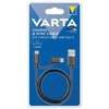 Kép 2/2 - Varta 57948101401 1m 2in1 USB - microUSB/Type C fekete adat- és töltőkábel