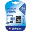 Kép 5/5 - Memóriakártya, microSDXC, 128GB, CL10/U1, 90/10 MB/s, adapter, VERBATIM "Premium"