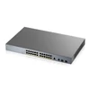 Kép 1/8 - ZyXEL GS1350-26HP 24x GbE LAN PoE (375W) 2x GbE RJ45/SFP Combo port smart menedzselhető CCTV PoE switch