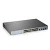 Kép 4/8 - ZyXEL GS1350-26HP 24x GbE LAN PoE (375W) 2x GbE RJ45/SFP Combo port smart menedzselhető CCTV PoE switch