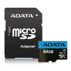 ADATA 64GB microSDXC Premier Class 10 UHS-I V10 A1 + adapterrel