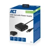 Kép 2/6 - ACT AC6305 USB 3.2 4-Port Hub Black