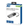 Kép 5/6 - ACT AC7021 USB-C to HDMI 4K adapter Hub & Card Reader