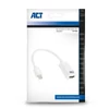 Kép 2/3 - ACT AC7525 Mini DisplayPort male to HDMI-A female adapter 0,15m White