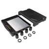 Kép 3/4 - ACT AC8210 Monitor stand extra wide with drawer adjustable height Black