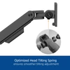 ACT AC8341 Single Monitor Arm and Laptop Arm Office Premium with Gas Spring Pole Mounted