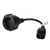 Akyga AK-PC-10A 15cm Schuko CEE 7/4 - IEC C14 adapter