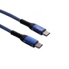Kép 5/6 - Akyga AK-USB-36 0,5m Type C - Type C kék fonott adat- és töltőkábel