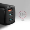 Kép 9/13 - Axagon ACU-DPQ65 GaN USB-A + 2xUSB-C PD3.0/QC4+/PPS/Apple 65W hálózati töltő