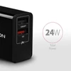 Kép 7/9 - Axagon ACU-QS24 QC3.0 + 5V-1.2A fekete fali töltő