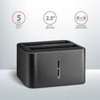 Kép 9/14 - Axagon ADSA-D25 USB 3.2 Gen1 SATA fekete dual dokkoló állomás
