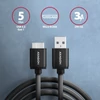 Kép 5/7 - Axagon BUMM3-AM10AB micro USB 3.2 Gen 1 B - USB A 1 m fekete kábel