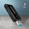 Kép 10/10 - Axagon CRE-S2N Superspeed USB 3.2 Gen 1 Type-A, slim SD/microSD kártyaolvasó
