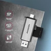Kép 12/18 - Axagon CRE-SAC USB 3.2 Type-A és Type-C SD/microSD kártyaolvasó