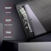 Axagon EE25-A6C USB 3.2 fekete csavar nélküli külső alumínium 2,5