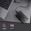 Axagon EE25-A6C USB 3.2 fekete csavar nélküli külső alumínium 2,5