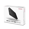 Axagon EE35-XA3 USB 3.0 fekete külső alumínium 3,5
