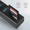 Kép 8/10 - Axagon HMA-CR3A 3 portos USB3.2. Gen 2 fekete HUB kártyaolvasóval