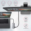 Axagon HMC-6M2 SUPERSPEED USB-C COMBO ezüstfekete 6IN1 HUB