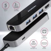 Kép 7/13 - Axagon HMC-6GL SUPERSPEED USB-C COMBO 6IN1 HUB