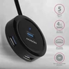 Kép 6/10 - Axagon HUE-P1A 4 portos USB3.0 kör HUB