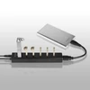 Axagon HUE-SA7BP 7 portos USB3.0 gyorstöltő fekete HUB