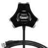 Kép 7/15 - Axagon HUE-X3B Trinity 4 portos USB2.0 hosszú kábeles fekete HUB