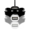 Kép 12/15 - Axagon HUE-X3B Trinity 4 portos USB2.0 hosszú kábeles fekete HUB