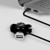Kép 15/15 - Axagon HUE-X3B Trinity 4 portos USB2.0 hosszú kábeles fekete HUB
