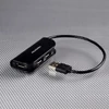 Axagon HUE-X4B 4 portos USB2.0 fekete HUB