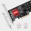 Kép 10/12 - Axagon PCEM2-ND PCI-Express - NVME+M-key/dataswitch/SP/LP M.2 adapter