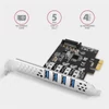 Kép 5/8 - Axagon PCEU-43RS 4db USB 3.2 gen1 portos PCI-Express kártya