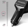 Kép 10/13 - Axagon PWC-PQ38 2x QC3.0 fekete autós töltő