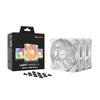 Be Quiet! Cooler 12cm - LIGHT WINGS LX 120mm PWM White Triple-Pack (RGB, 1600rpm, 25,5dB, fehér)