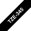 Kép 5/8 - Feliratozógép szalag, 18 mm x 8 m, BROTHER, "TZe-345" fekete-fehér