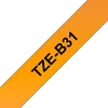 Kép 3/4 - Brother TZE-B31 laminált P-touch szalag (12mm) Black on Flu Orange - 5m