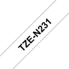 Kép 4/7 - Feliratozógép szalag, matt, 12 mm x 8 m, BROTHER, "TZe-N231" fehér-fekete