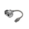 Kép 2/3 - DIGITUS CAT5e árnyékolt RJ45/RJ45 lengő Y elosztó