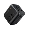 TÖLTŐ USB-C+A*3 (30W, fekete, travel, US,UK,EU,AU),Choetech