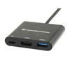Conceptronic Notebook Dokkoló - DONN01B (Bemenet: USB-C, Kimenet: HDMI+USB-C PD:60W+USB-A 3.0, fekete)