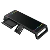 Kép 9/10 - Conceptronic Monitor állvány - THORNE01B (állítható RGB, 4x USB2.0, beépített fiók, összecsukható, Max.: 10kg, fekete)