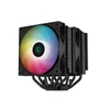 DeepCool CPU Cooler - AG620 BK ARGB (29,4 dB; max, 115,32 m3/h; 4pin csatlakozó, 6 db heatpipe, 12cm, PWM, LED)