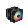 DeepCool CPU Cooler - AG620 BK ARGB (29,4 dB; max, 115,32 m3/h; 4pin csatlakozó, 6 db heatpipe, 12cm, PWM, LED)