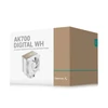 DeepCool CPU Cooler - AK700 DIGITAL WH (28dB; max, 131,21 m3/h; 4pin csatlakozó, 7 db heatpipe, 12cm, PWM)