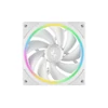 DeepCool Cooler 12cm - FL12 SE WH (3in1) (28.67dB; max.86,20 m3/h; 3x12cm, 3pin; hydro bearing, ház hűtésre, RGB, PWM)